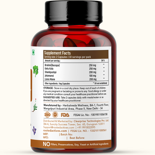 Brain Booster - Mushrooms & Ayurvedic Herbs Blend