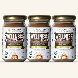 Wellness Mushroom Coffee - Arabica Coffee Enhanced with Superfood Mushrooms | 100gm