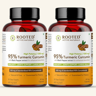 Turmeric Curcumin 95% with Black pepper extract (500 mg  Capsules)