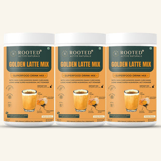 Golden Latte Mix with Nano Curcumin, Lion’s Mane Mushroom, MCT Powder